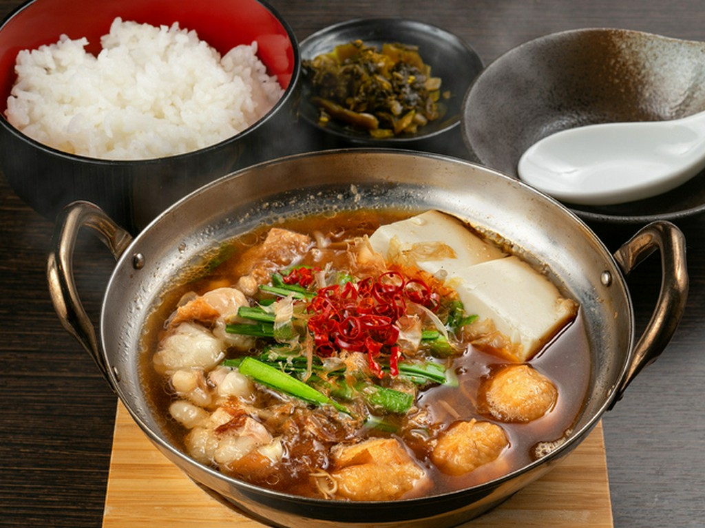 所沢しょうゆもつ鍋定食