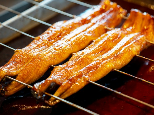 まだまだこれから。うなぎの焼き始め