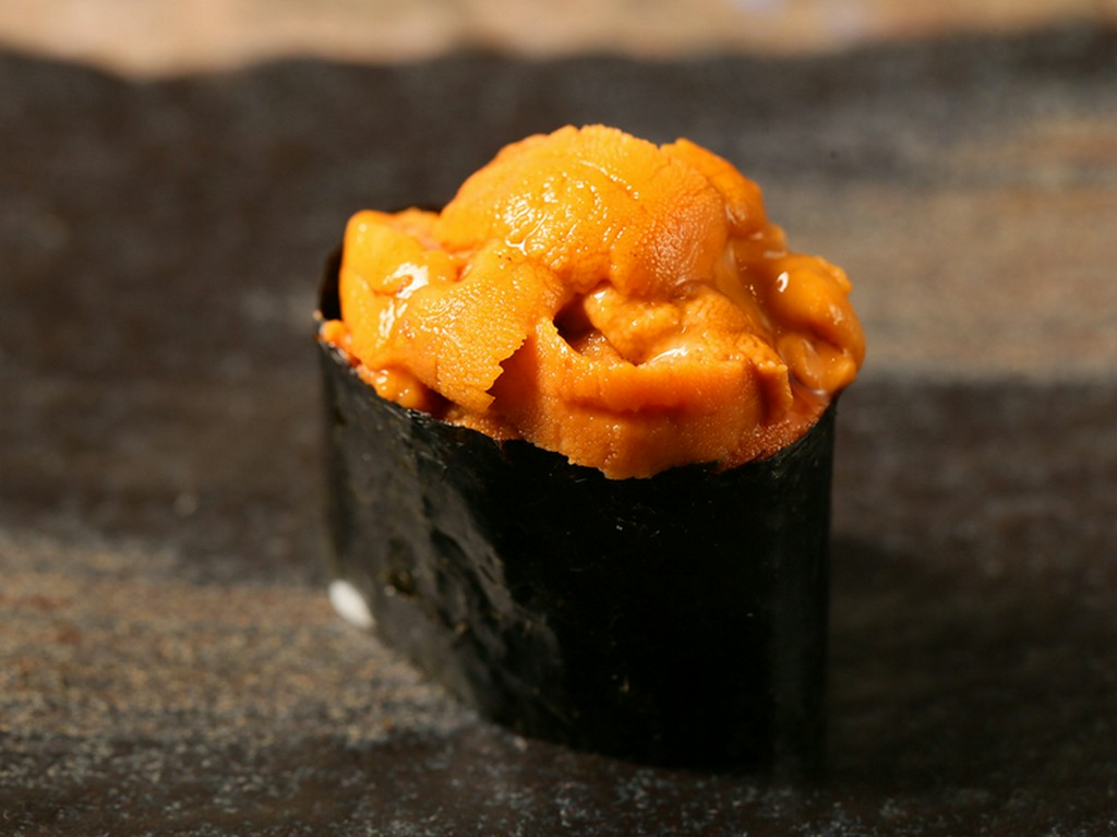 極上海苔と味わう『ウニ握り』