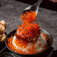 名物のBAKUDAN丼に
いくらをトッピング
これぞ贅沢！
幸せな時間をお楽しみください