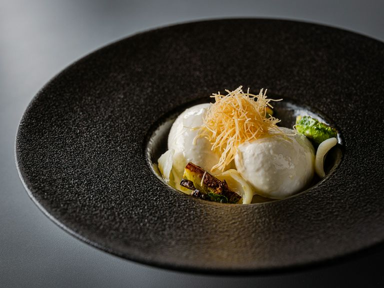 サプライズな前菜『百合根のパンナコッタ』(ハーフサイズ)