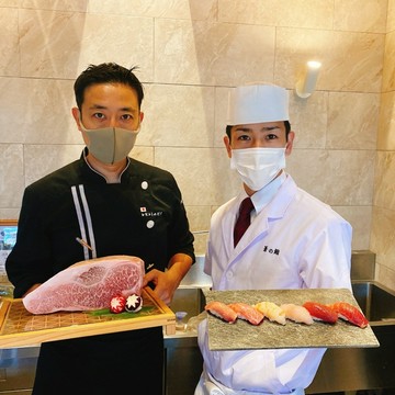 2025年1月20日　肉料理ウルイチと蒼の鮨コラボディナー。19時一斉スタートになります。