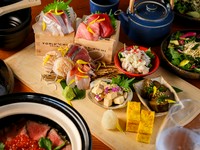 旬を活かした当店自慢の特製土鍋飯が主役のコース。

※飲み放題は含まれておりません。