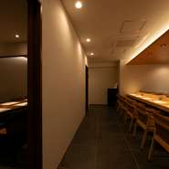 おしゃれな寿司コースのお店　　完全個室あり
