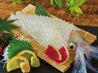 活き槍烏賊（姿造り）