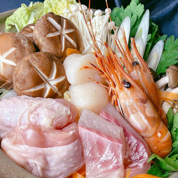 海鮮寄鍋(琥珀出汁) 一人前