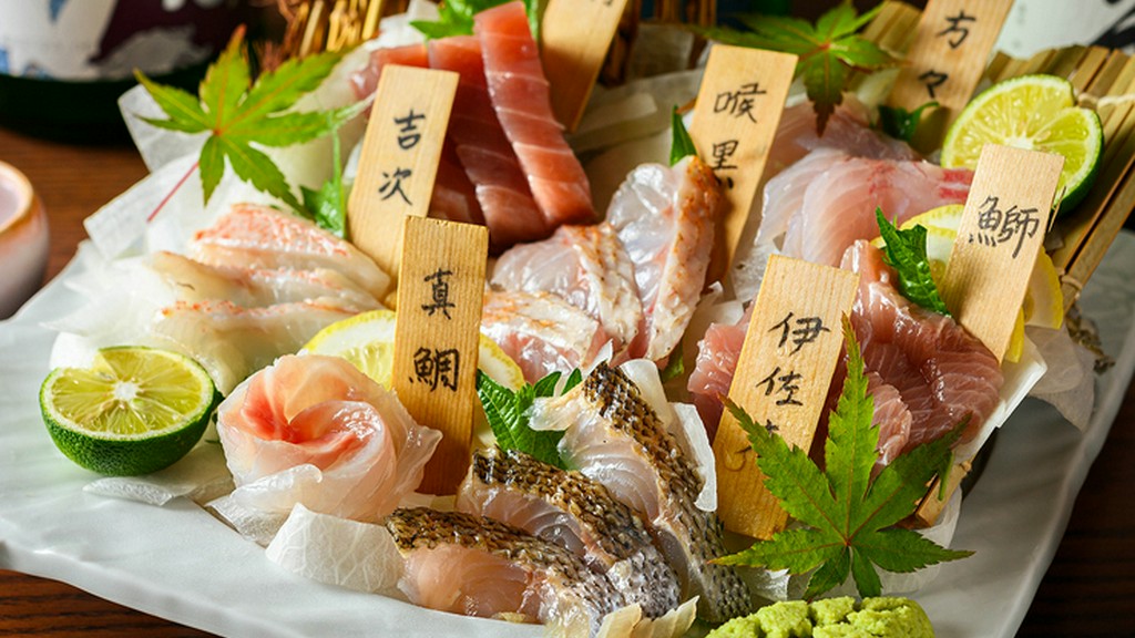 特製「うに醤油」で食べる『とと盛り七点』