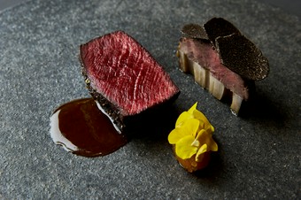 “元満さんの鹿”　加賀蓮根　柿のチャツネ