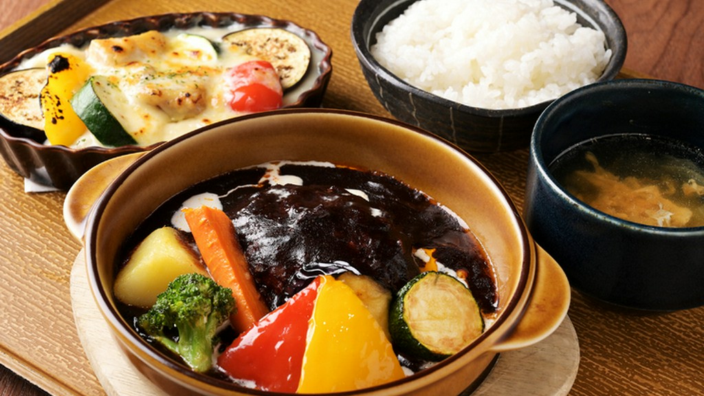 満足感のある定食として多彩な味のバリエーションを提供『［選べる］ハンバーグ定食』