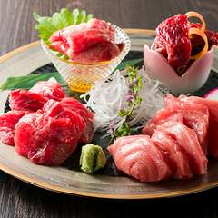 数量限定！！希少部位刺し(目玉・脳天・ほほ肉・あご)