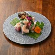 GOI CUON SHRIMP AND LOCALVEGETABLES SUMMER ROLL