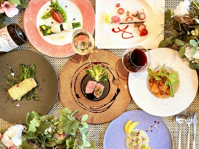 日本の四季と風土が育む旬の美味で織りなす『ディナーコース』
