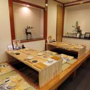 ３～８名様用掘りごたつ席