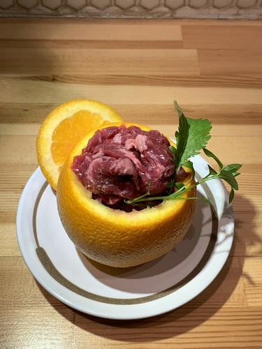 ハラミのオレンジ漬け