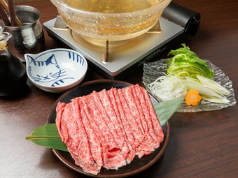 伝統と文化の京都和牛をこだわりのスタイルで『京都和牛しゃぶコース』