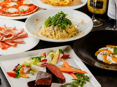 お得感抜群、いろいろな料理を堪能できる『150分飲み放題付き！パーティープラン5500円』