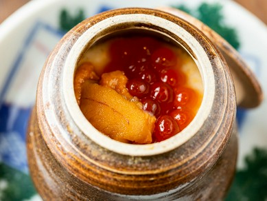 いくらと雲丹乗せ茶碗蒸し