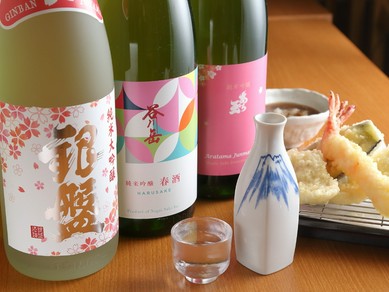 天ぷら×日本酒。春夏秋冬こだわりの酒をセレクト