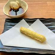 のび～るチーズ天