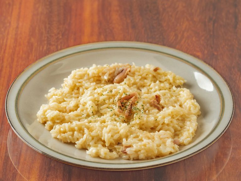 北海道ならではの新鮮な海の幸とイタリアンの融合『塩辛のチーズリゾット』
