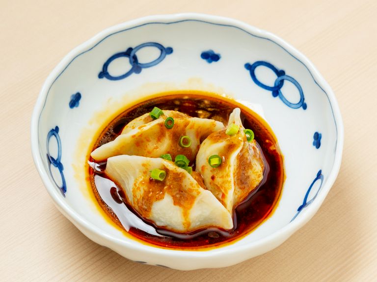 青菜と海老のやみつき水餃子　喜界島ごまソース （3個入り）