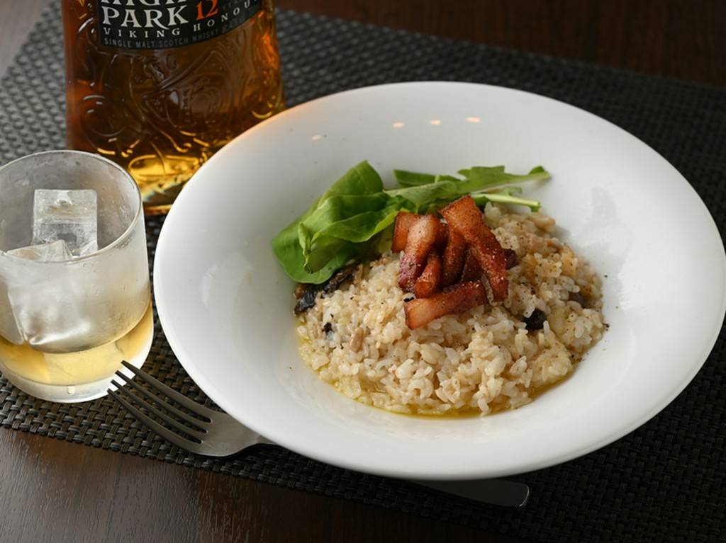 こだわりの生クリームを使った濃厚な『ポルチーニリゾット』