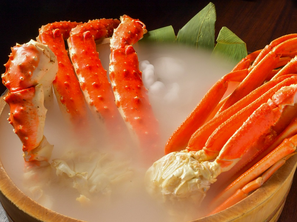 さらに贅沢に“かにざんまい”。タラバ蟹追加のプランも用意