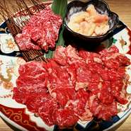 その日のオススメのお肉を職人が選んで提供いたします。