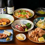 厳選した食材を使ったコースメニューは、どのようなシーンでも満足いただけること間違いないでしょう。貸切にすることで、友人や同僚とプライベート感を保つことができます。