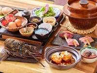 旬のお野菜、厳選ビ―フのフィレ、旬の海鮮等を囲炉裏ならではの食し方でお召し上がりください。