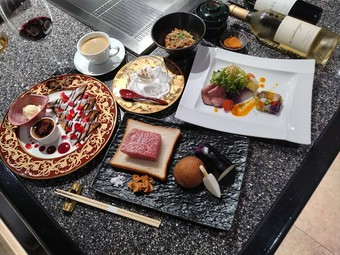 王道の「宮崎牛鉄板焼ステーキ」を楽しむ『宮崎牛プレミアムコース』