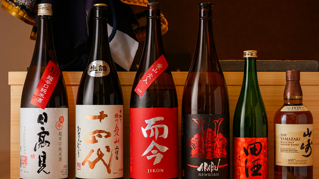 旨い寿司と旬の肴に綺麗に寄り添う、日本各地の名酒が揃う