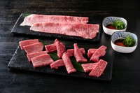 黒毛和牛「極み」焼肉盛り合わせ　すき焼き風　サーロイン焼きしゃぶ付き　〈2人前〉