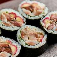 〆鯖と鰯の太巻き