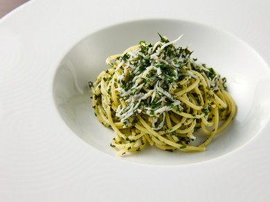 【CHIANTI】伝説のスパゲティをインスパイアした逸品。『大葉としらすとスパゲッティ』