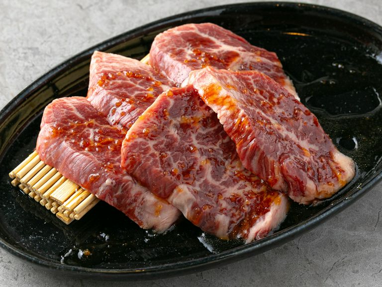 厳選された極上の希少部位。【焼肉　牛天】人気ナンバーワンメニュー『極上生サガリ』