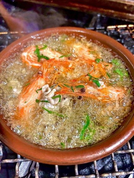 海老のアヒージョ