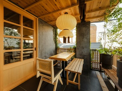 テラス席がある