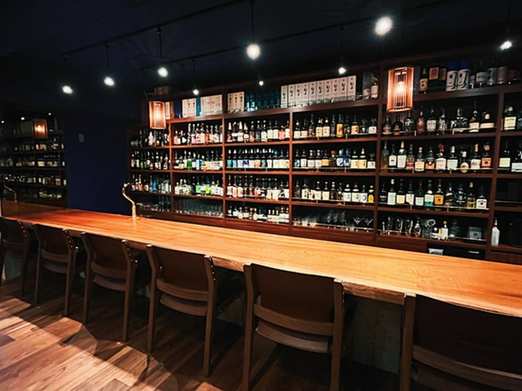 二人の距離を縮める上品でゆったりとしたカウンター席