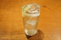 ジンジャーエールとライムジュース♪