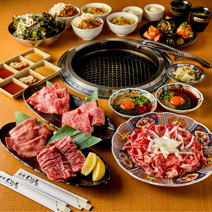 The ultimate course meal (12 dishes total) – the perfect way to experience all that Yakiniku Muraki has to offer! Our most popular choice! ★ [¥8,000]