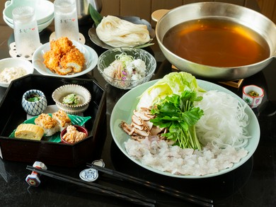 季節限定　満足『鱧しゃぶコース』