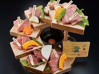 神戸牛2種入り！贅沢階段盛り
神戸牛ロース・神戸牛焼きしゃぶ・特選塩タン・特上ヘレ・特上カルビ・特選赤身肉・特選和牛切り落とし・特選ハラミ