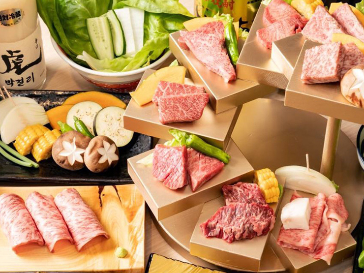 【高級套餐】可以盡情享用嚴選的優質肉類