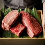 メインディッシュの中心は最高級の特選和牛をご用意