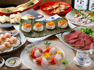 「まぐろ」「のどぐろ」をはじめとした、こだわりの食材たち