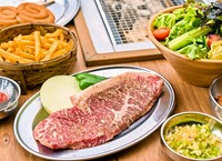 地元直送。黒保根産特選『やまと豚　リブロースステーキ』