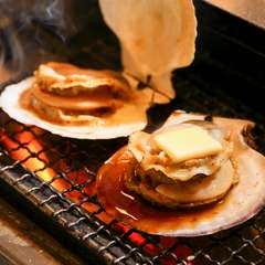 北海道直送 殻付きホタテのバター醤油焼き 1個