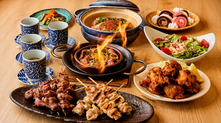 ◆國產和牛套餐【生牛肉暢飲/共8道菜】享用用陶罐烹調的火焰牛肉飯和國產和牛牛肉飯，價格為5980日圓。