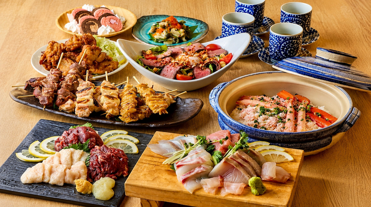"Seafood Feast Course" / 5,980 yen ◆ Our most popular course! Enjoy fresh fish delivered directly from the source and a seafood hot pot [8 dishes in total]